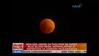 Mga nag-abang sa paglitaw ng Super Blue Blood Moon, napapalakpak at napahiway sa sobrang pagkamangha