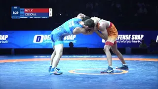 BRONZE FS - 57 kg: V. PATIL (IND) v. A. IDRISOV (RUS)