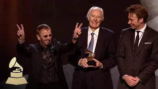 Sir George Martin Wins GRAMMY for Beatles Love Soundtrack | 50th GRAMMY Awards