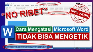 GAMPANG‼ Begini CARA MENGATASI MICROSOFT WORD TIDAK BISA MENGETIK karena UNLICENSED PRODUCT