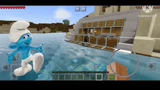 Minecraft tutorial :: sloped underwater house 🏠 || KING'S GAMING 🔥