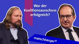 Anton Hofreiter (Bundnis ‘90/Die Grünen) und Alexander Dobrindt (CSU) im Gespräch I maischberger