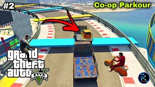 [Hindi] GTA V | Best Co-op Parkour With Friends Super Fun #2
