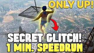 ONLY UP 1 MINUTE SPEEDRUN New World Record (Secret Glitch / Easter Egg) Gameplay