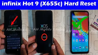 Infinix Hot 9 (X655c) Pattern Password Unlock Hard Reset No Command