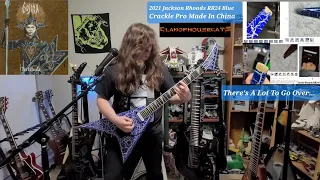 2021 Jackson Rhoads RR24 Blue Crackle Pro Made In China Review. Lots Of Details To Discuss...