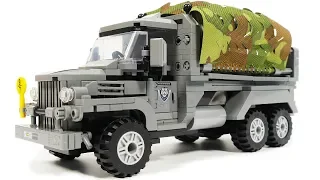 Qman 1727 Combat Zones Tactical  Conceal Troop Crawler  | Military Lego Speed Build Review
