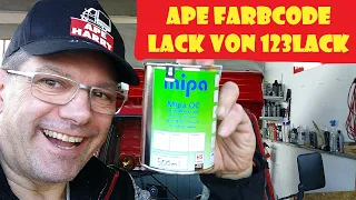 Piaggio Ape Farbcode und Lack von 123Lack.de @ApeHarry