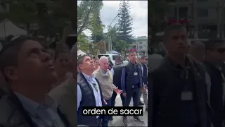 Expresidente Álvaro Uribe enfrenta protesta en San Antonio de Prado durante su visita