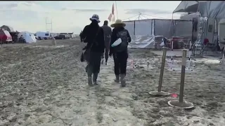 Burning Man festival attendees still dealing with aftermath of heavy rain