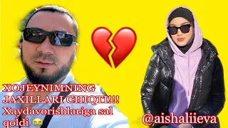 UYDAN XAYDALISHIMGA OZGINA QOLDI🥲 ADAMIZNI PRANK QILDIM😁 МУЖ ЧУТЬ НЕ ВЫГНАЛ МЕНЯ ИЗ ДОМА 🏡 AISHA