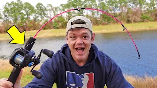 Dock Demon Fishing Rod Challenge! (Impressive)