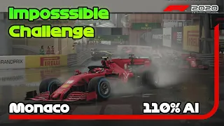 F1 2020 Impossible Challenge - Monaco Heavy Rain at Night