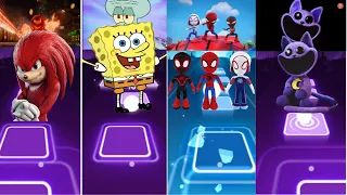 Knuckles Series 🆚 SpongeBob SquarePants 🆚 SPIDEY 🆚 Poppy Playtime 3  🎶 choose the best one yours