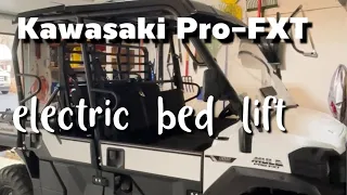 Kawasaki Pro-FXT:  electric bed lift install