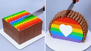 Quick & Easy Rainbow Chocolate Cake Decorating Tutorials | 10+ Birthday Cake Decorating Recipe