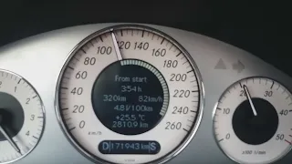 Mercedes W211 E220 Long Trip Fuel Consumption