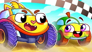 Monster Truck Speed Race! | Rescue Team Find My Siren+More Funny Cartoons For Kids