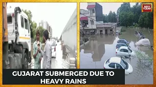 61 Killed So Far In Gujarat Floods As Incessant Rains Wreaks Havoc, Situation Remains Grim