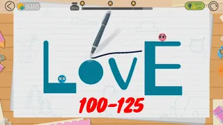 Love Balls Full Walkthrough 3 Stars Part 5 Levels 100 - 125 Unite Balls