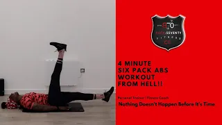 Buck-70 Fitness 4 Minute Six Pack Abs Workout FROM HELL!!!