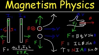 Magnetism, Magnetic Field Force, Right Hand Rule, Ampere's Law, Torque, Solenoid, Physics Problems