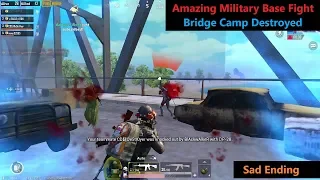 [Hindi] PUBG Mobile | Amazing Military base Fight & Bridge Camp Destroyed Sad Ending