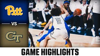 Pitt vs. Georgia Tech Game Highlights | 2023-24 ACC Men’s Basketball