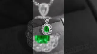 The Enchanting Sparkle of a 1.15ct Emerald Pendant