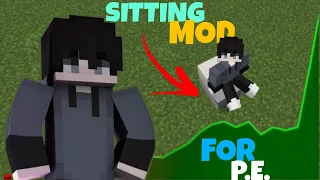 Sitting mod for Minecraft PE || Tech with Games