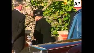 Royal family members attend funeral of Princess Margaret