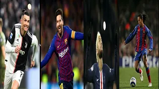 Neymar, Messi, Cristiano Ronaldo and Ronaldinho Gaúcho