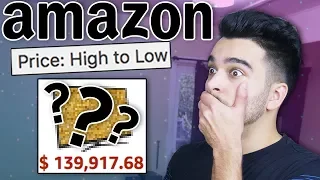 Buying THE MOST EXPENSIVE Things On Amazon! 100% RANDOM PRODUCT CHALLENGE! 💵💵💵