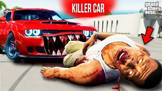 GTA 5 : Franklin & Shinchan Again Attacked By New Cursed Killer Car in (GTA V MOD0