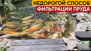 Как сделать воду прозрачной в пруду с рыбой. Рассказываем про самодельный фильтр для пруда.