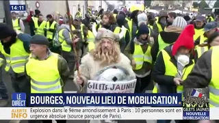 À Bourges, plus d'un millier de gilets jaunes manifeste dans le calme