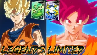 LF Transforming Super Saiyan to Super Saiyan God Goku Concept - Dragon Ball Legends