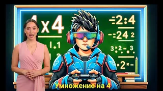 10. Умножение на 4. ✅ Математика 2 класс💻 Видеоурок с аватаром 🤖