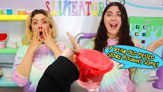 FIX this 1 Year old UGLY MELTED Store bought slime Challenge! Slimeatory #623