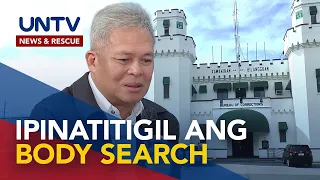 Strip at cavity search sa mga dalaw sa New Bilibid Prison, ipinatitigil muna ng BuCor