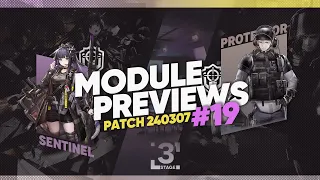 Module Upgrades Preview 240307: Sentinel Protector + Ela/Fuze/Iana/Doc + Ash 2nd