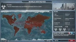 Plague Inc Evolved - Chronic Masturbation Has Successfully Eliminated All Life On Earth