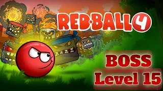 Red Ball 4 BOSS ☠️ LeveL 15 Green hills. @crazyjaygamer #redball4 #BOSS #1kSubscriber #like #gaming