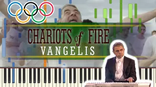 Chariots of Fire - Vangelis (Mr. Bean version) [piano tutorial + sheet piano]