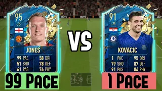 99 PACE TEAM vs 1 PACE TEAM on FIFA 20... (FIFA 20 Experiment)