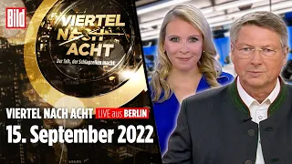 🔴 Viertel nach Acht – 15. September 2022 | u.a. mit Dr. Dorothea Siems und Robert Jungnischke