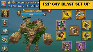 Lords Mobile - CAV BLAST SET UP  -   F2P guide for optimized gears, heroes and familiars