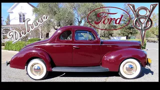 1940 Ford Deluxe Coupe in Monsoon Maroon [Test Drive]