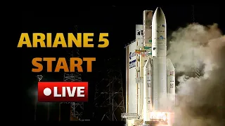 Start der europäischen Rakete Ariane 5 - Live Kommentar auf Deutsch