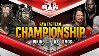 AJ Styles & Omos vs The Viking Raiders Campeonatos en Parejas - WWE Raw 26/07/21 en Español